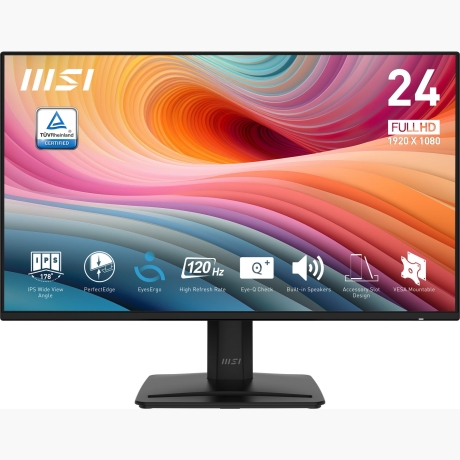 LCD Monitor|MSI|PRO MP242A E2|24"|Business|Matte|Panel IPS|1920x1080|16:9|120 Hz|1 ms|Speakers|Colour Black|PROMP242AE2