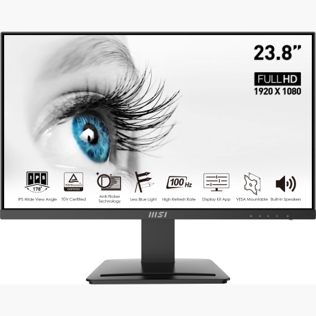 LCD Monitor|MSI|PRO MP243X|23.8"|Business|Matte|Panel IPS|1920x1080|16:9|100Hz|4 ms|Speakers|PROMP243X