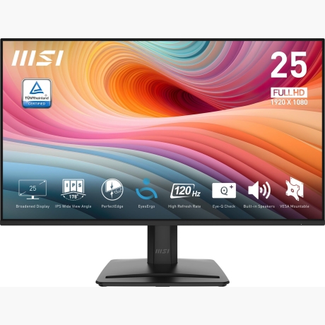 LCD Monitor|MSI|PRO MP251 E2|24.5"|Business|Panel IPS|1920x1080|16:9|120 Hz|1 ms|Speakers|Colour Black|PROMP251E2