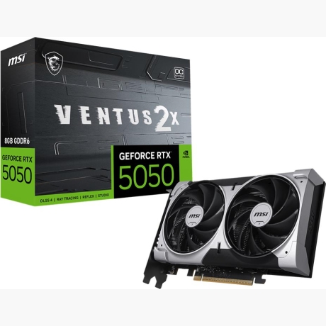 Graphics Card|MSI|NVIDIA GeForce RTX 5050|8 GB|GDDR6|128 bit|PCIE 5.0 16x|Dual Slot Fansink|RTX50508GVENTUS2XOC
