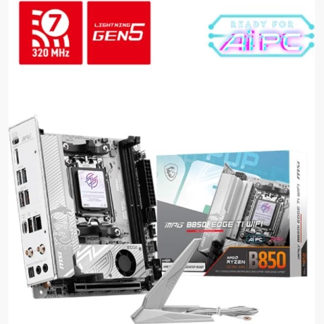 Mainboard|MSI|AMD B850|SAM5|Mini-ITX|Memory DDR5|Memory slots 2|MPGB850IEDGETIWIFI