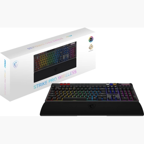 KEYBOARD GAMING BLACK US/STRIKE PRO W SILENT US MSI