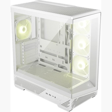 Case|MSI|ATX/micro ATX/Mini-ITX|White/Transparent|Midi Tower|MAG PANO 130R PZ|MAGPANO130RPZWHITE