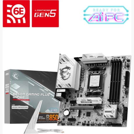 Mainboard|MSI|AMD B850|SAM5|Memory DDR5|Memory slots 4|B850MGAMINGPLUSWIFI6E