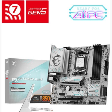 Mainboard|MSI|AMD B850|SAM5|Micro-ATX|Memory DDR5|Memory slots 4|B850MGAMINGPLUSWIFI