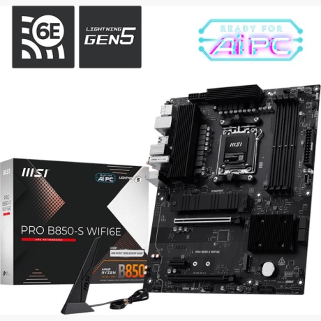 Mainboard|MSI|AMD B850|SAM5|ATX|Memory DDR5|Memory slots 4|PROB850-SWIFI6E