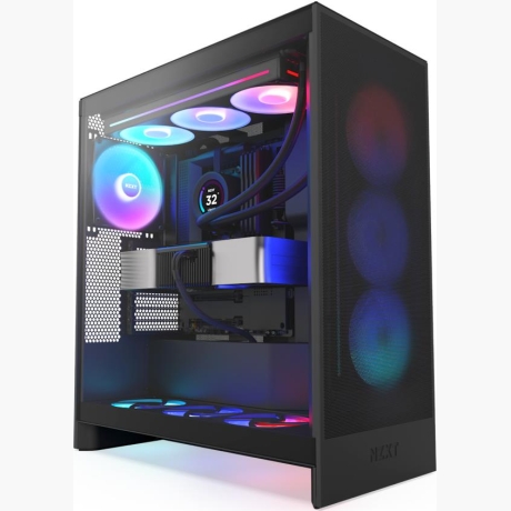 Case|NZXT|H7 Flow RGB|MidiTower|ATX|EATX|MicroATX|MiniITX|Colour Black|CM-H72FB-R1