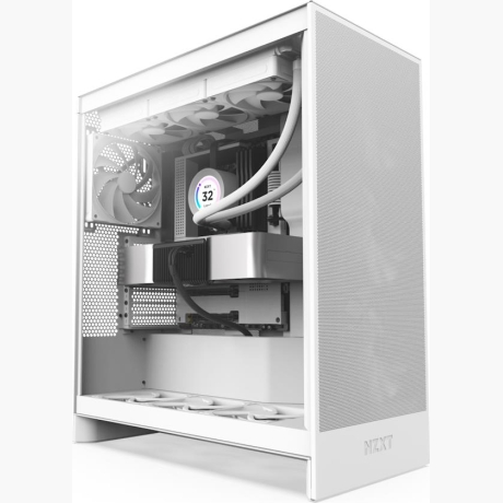 Case|NZXT|H7 Flow|MidiTower|ATX|EATX|MicroATX|MiniITX|Colour White|CM-H72FW-01