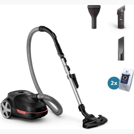 Vacuum Cleaner|PHILIPS|XD5123/10|Bagged|900 Watts|Capacity 4 l|Noise 77 dB|Black|Weight 4.6 kg|XD5123/10