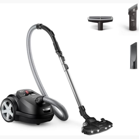 Vacuum Cleaner|PHILIPS|Bagged|900 Watts|Noise 75 dB|Black|Weight 5.3 kg|XD8122/10