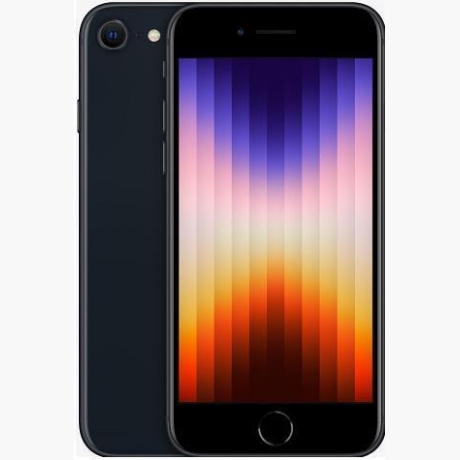 REFURB. PHONE IPHONE SE GEN3/128GB MIDNIGHT A GRADE RED