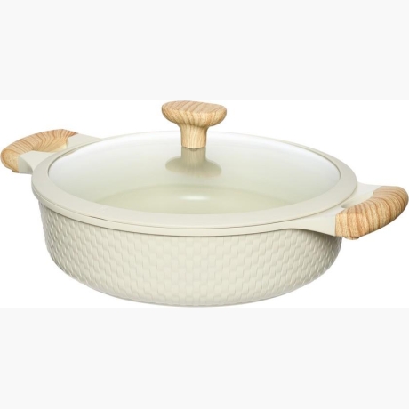 SHALLOW POT D28CM 4.1L/BEIGE 93806 RESTO