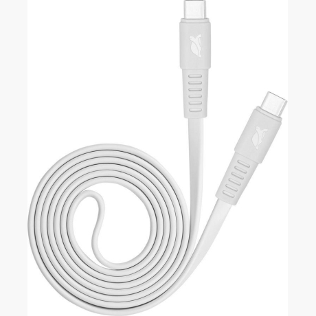 CABLE USB-C TO USB-C 1.2M/WHITE PS6005 WT12 RIVACASE