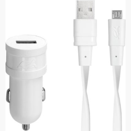 MOBILE CHARGER CAR USB 1PORT/WHITE VA4211 W00 RIVACASE