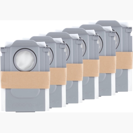 Vacuum Cleaner Accessory|ROBOROCK|Disposable Dust Bag 6pcs|White|For Qrevo0/Qrevo5/Qrevo0 MaxV/Qrevo0 MaxV(R&D)/S80 MaxV Ultra/S85 MaxV Ultra/S80 MaxV Ultra(R&D)/S80 Max Ultra/S85 Max Ultra/S80 Max Ultra(R&D)/Qrevo0 S/Qrevo5 S/Qrevo0 Pro/Qrevo5 Pro/Qrevo0 Master/Qrevo5 Master/Qrevo0 Curv/Qrevo0 Curv(R&D)|8.02.0239