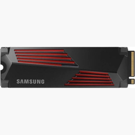 SSD|SAMSUNG|990 PRO with Heatsink|4TB|M.2|PCIe Gen4|NVMe|TLC|Write speed 6900 MBytes/sec|Read speed 7450 MBytes/sec|TBW 2400 TB|MTBF 1500000 hours|MZ-V9P4T0CW