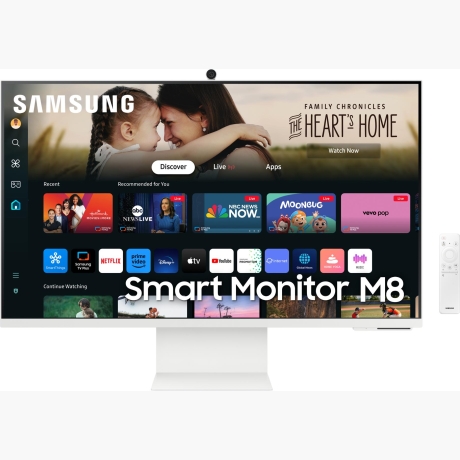 LCD Monitor|SAMSUNG|32"|Smart|Panel VA|3840x2160|16:9|60 Hz|4 ms|Swivel|Pivot|Height adjustable|Tilt|Colour White|LS32DM801UUXDU
