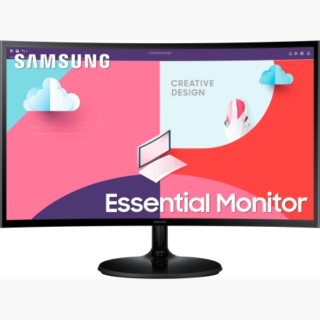 LCD Monitor|SAMSUNG|S24C364EAU|24"|Curved|Panel VA|1920x1080|16:9|75Hz|Matte|4 ms|Tilt|Colour Black|LS24C364EAUXEN