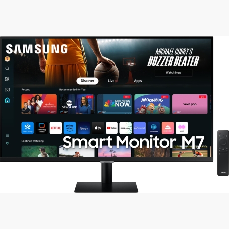 LCD Monitor|SAMSUNG|32"|Smart|Panel VA|3840x2160|16:9|60 Hz|4 ms|Colour Black|LS32DM702UUXDU