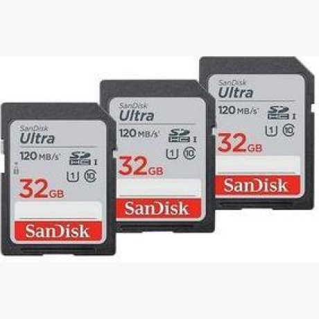 MEMORY SDHC 32GB UHS-I/3PC SDSDUN4-032G-GN6IM SANDISK