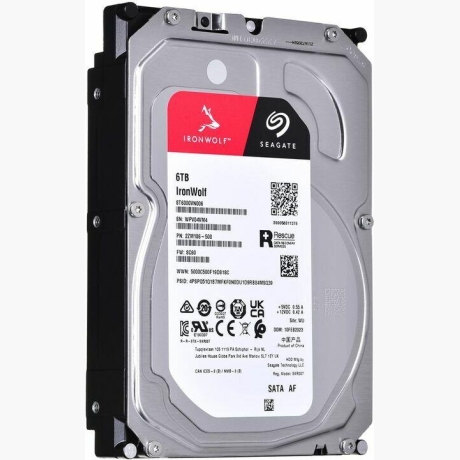 HDD|SEAGATE|IronWolf|6TB|SATA|256 MB|5400 rpm|Discs/Heads 4/8|3,5"|ST6000VN006