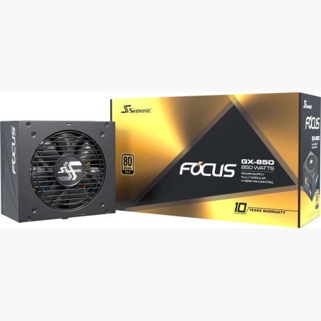 Power Supply|SEASONIC|FOCUS GX ATX 3.0|850 Watts|Efficiency 80 PLUS GOLD|MTBF 100000 hours|FOCUS-GX-850-V4