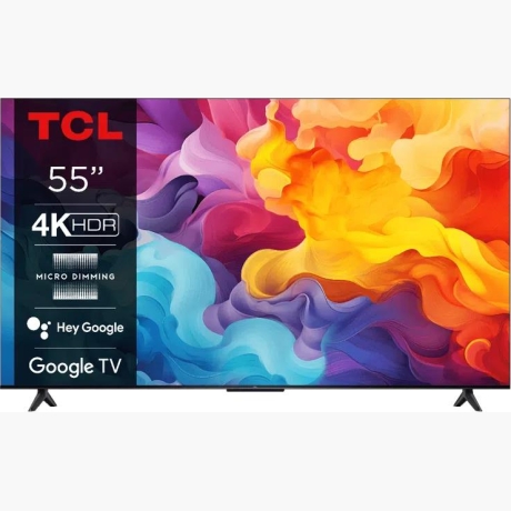 TV Set|TCL|55"|4K/Smart|3840x2160|Wireless LAN|Bluetooth|Google TV|55V6B