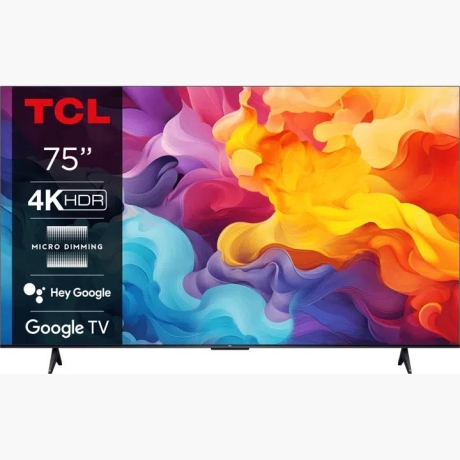 TV Set|TCL|75"|4K/Smart|3840x2160|Wireless LAN|Bluetooth|Google TV|75V6B