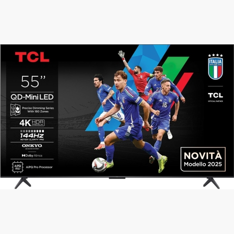 TV Set|TCL|55 "|4K Ultra HD|3840 x 2160 pixels|Flat|16:9|QD-Mini LED|55Q6C