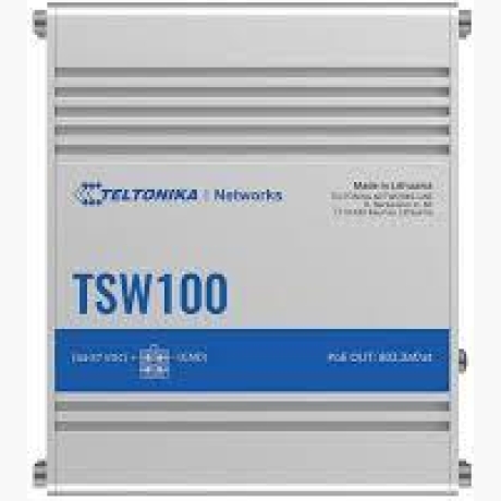 Switch|TELTONIKA|TSW100|5xRJ45|PoE+ ports 4|120 Watts|TSW100
