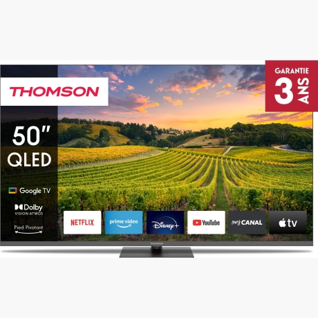 TV Set|THOMSON|50"|4K/Smart|QLED|3840x2160|Bluetooth|Google TV|50QG5C14