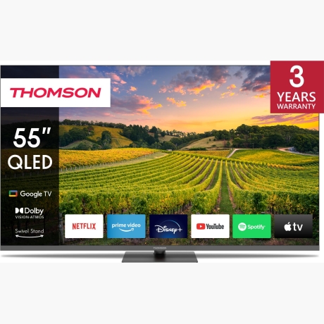 TV Set|THOMSON|55"|4K/Smart|QLED|3840x2160|Bluetooth|Google TV|55QG5C14