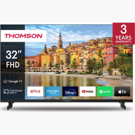 TV Set|THOMSON|32"|Smart/FHD|1920x1080|Wireless LAN|Bluetooth|Google TV|Black|32FG2S14