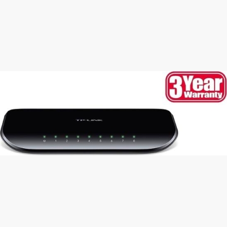 Switch|TP-LINK|8x10Base-T / 100Base-TX / 1000Base-T|TL-SG1008D