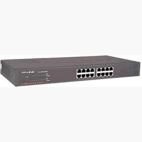 Switch|TP-LINK|Rack|16x10Base-T / 100Base-TX|TL-SF1016