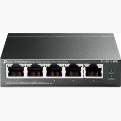 Switch|TP-LINK|Desktop/pedestal|5x10Base-T / 100Base-TX / 1000Base-T|PoE ports 4|TL-SG105PE