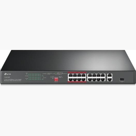 Switch|TP-LINK|Desktop/pedestal|16x10Base-T / 100Base-TX|PoE+ ports 16|TL-SL1218P