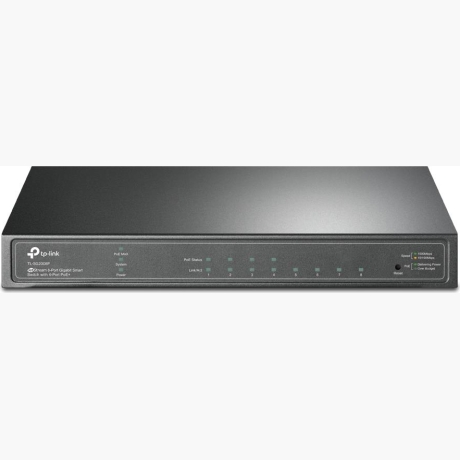 Switch|TP-LINK|Omada|TL-SG2008P|Type L2+|Desktop/pedestal|8x10Base-T / 100Base-TX / 1000Base-T|PoE+ ports 4|62 Watts|TL-SG2008P