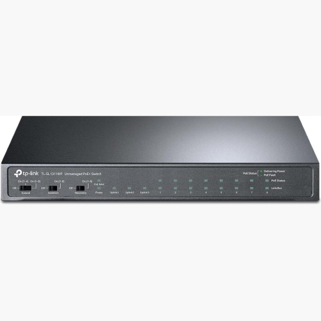 Switch|TP-LINK|1x10Base-T / 100Base-TX|PoE+ ports 8|124 Watts|TL-SL1311MP