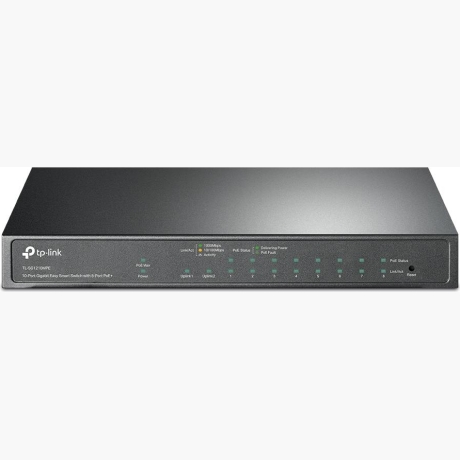 Switch|TP-LINK|Desktop/pedestal|9x10Base-T / 100Base-TX / 1000Base-T|1x10/100/1000BASE-T/SFP combo|PoE+ ports 8|123 Watts|TL-SG1210MPE