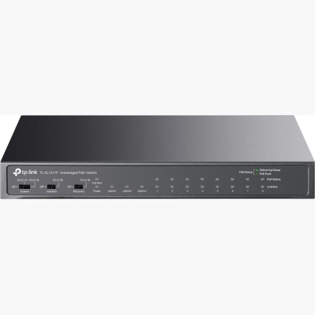 Switch|TP-LINK|Desktop/pedestal|8x10Base-T / 100Base-TX|1xSFP|2xRJ45|PoE+ ports 8|65 Watts|TL-SL1311P