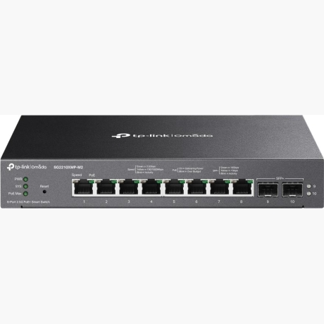 Switch|TP-LINK|Type L2|Desktop/pedestal|8x2.5GbE|2xSFP+|PoE+ ports 8|160 Watts|SG2210XMP-M2