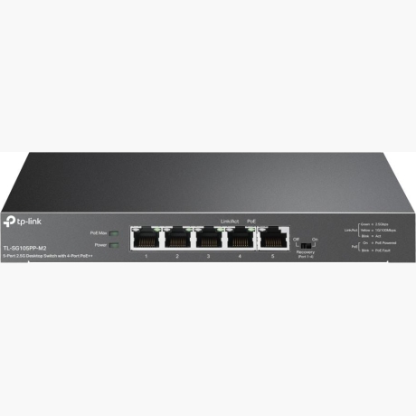 Switch|TP-LINK|TL-SG105PP-M2|Desktop/pedestal|5x2.5GbE|TL-SG105PP-M2