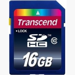 MEMORY SDHC 16GB/CLASS10 TS16GSDHC10 TRANSCEND