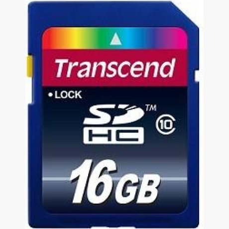 MEMORY SDHC 16GB/CLASS10 TS16GSDHC10 TRANSCEND