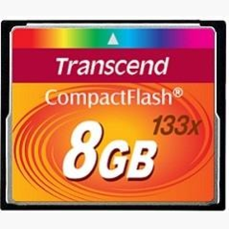 MEMORY COMPACT FLASH 8GB/133X TS8GCF133 TRANSCEND