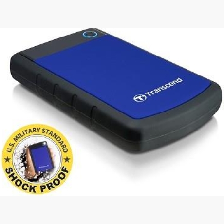External HDD|TRANSCEND|StoreJet|1TB|USB 3.0|Colour Blue|TS1TSJ25H3B