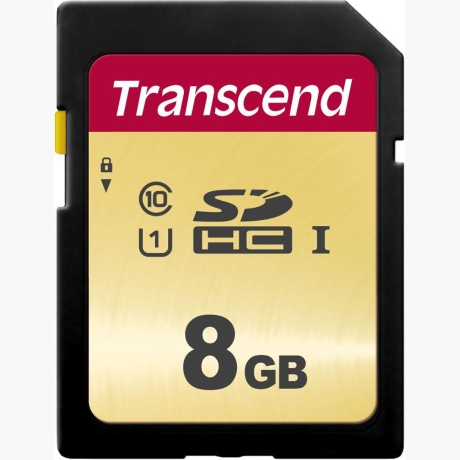 MEMORY SDHC 8GB UHS-I/TS8GSDC500S TRANSCEND