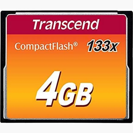 MEMORY COMPACT FLASH 4GB/SLC TS4GCF133 TRANSCEND