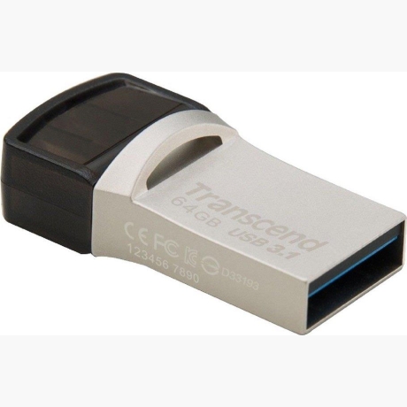 MEMORY DRIVE FLASH USB3 64GB/890 TS64GJF890S TRANSCEND